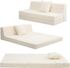 Folding Mattress Corduroy Fold Out Sofa Bed