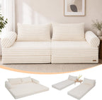 Folding Mattress Corduroy Fold Out Sofa Bed