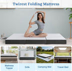 Folding Mattress Foldable Memory Foam with Portable Pillow