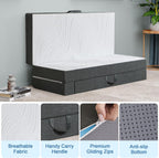 Folding Mattress Foldable Memory Foam with Portable Pillow