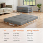 Folding Mattress Gel Memory Foam Foldable