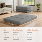 Folding Mattress Gel Memory Foam Foldable