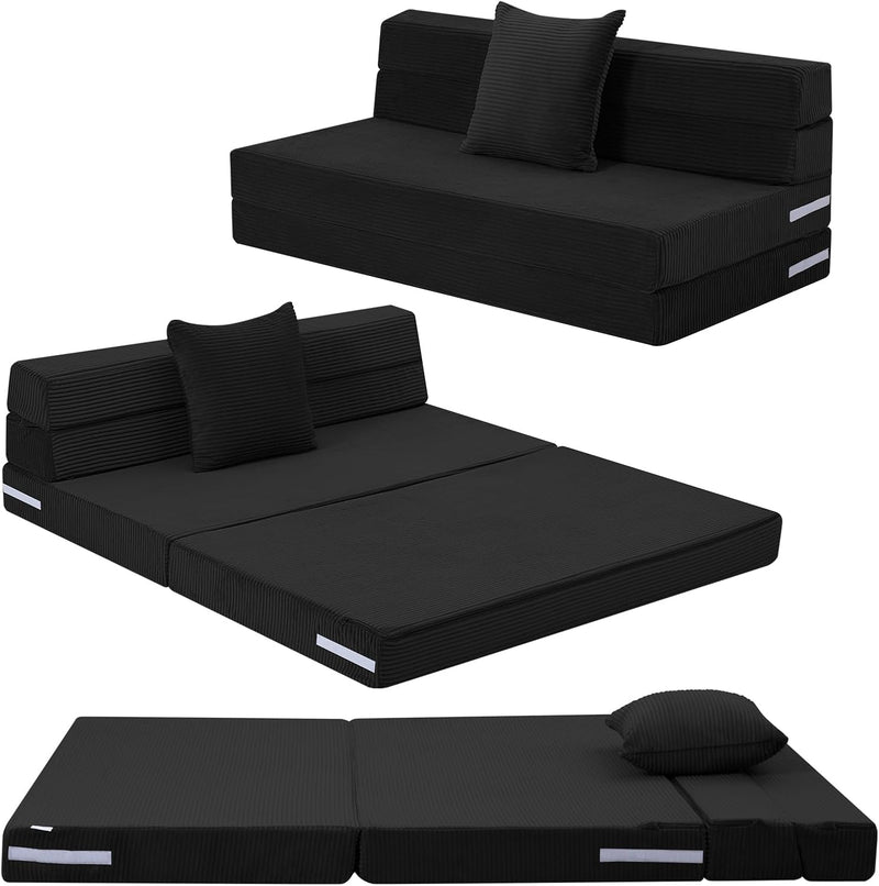 Folding Mattress Corduroy Fold Out Sofa Bed High