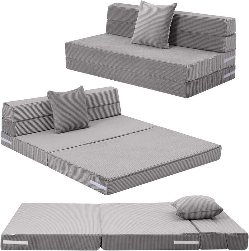 Folding Mattress Corduroy Fold Out Sofa Bed High