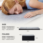 Folding Mattress Memory Foam Foldable Tri-Fold with Washable Cover
