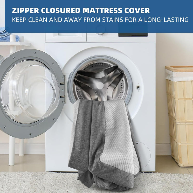 Folding Mattress Tri-Fold with Two Layer Memory Foam
