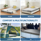 Folding Mattress Tri-Fold with Two Layer Memory Foam