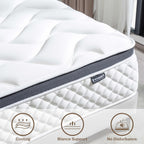 Folding Mattress Tri-Fold with Two Layer Memory Foam