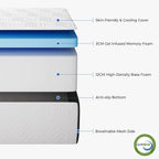Folding Mattress with Storage Bag 15CM Gel Memory