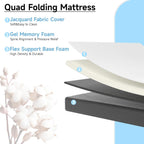 Folding Mattress with Washable Cover