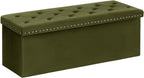 Folding Ottoman Bench Seat with Storage Extra Large
