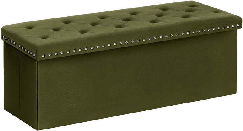 Folding Ottoman Bench Seat with Storage Extra Large
