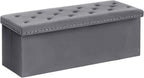 Folding Ottoman Bench Seat with Storage Extra Large