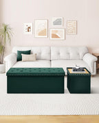 Folding Ottoman Bench Seat with Storage Extra Large