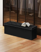 Folding Ottoman Bench Seat with Storage Extra Large