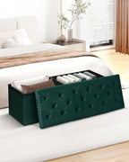 Folding Ottoman Bench Seat with Storage Extra Large