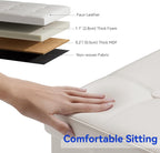 Folding Ottoman Bench Storage Box with Lid Large