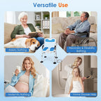 Folding Shower Chair Height Adjustable Non-Slip Seat