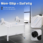 Folding Shower Seat Wall Mounted with Arms Legs