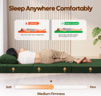 Folding Sofa Bed Convertible Boneless Couch with Pillow