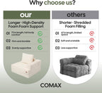 Folding Sofa Bed Convertible Boneless Couch with Pillow