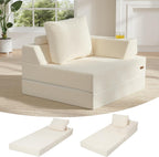 Folding Sofa Bed Convertible Boneless Couch with Pillow