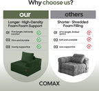 Folding Sofa Bed Convertible Boneless Couch with Pillow