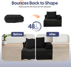 Folding Sofa Bed Convertible Boneless Couch with Pillow