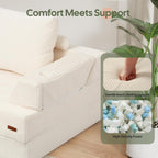 Folding Sofa Bed Convertible Boneless Couch with Pillow