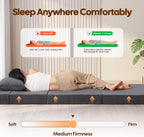 Folding Sofa Bed Convertible Boneless Couch with Pillow