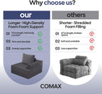 Folding Sofa Bed Convertible Boneless Couch with Pillow