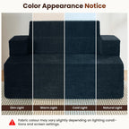 Folding Sofa Bed Convertible Chair with Pillow Armrests