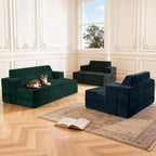 Folding Sofa Bed Convertible Chair with Pillow Armrests
