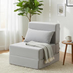 Folding Sofa Bed Convertible Sleeper Chair with Pillow