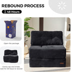 Folding Sofa Bed Convertible with High-Density Support Foam