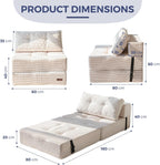Folding Sofa Bed Convertible with High-Density Support Foam