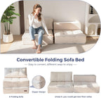 Folding Sofa Bed Convertible with High-Density Support Foam
