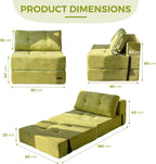 Folding Sofa Bed Convertible with High-Density Support Foam