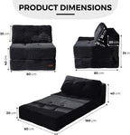 Folding Sofa Bed Convertible with High-Density Support Foam