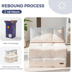 Folding Sofa Bed Convertible with High-Density Support Foam