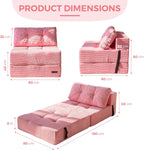 Folding Sofa Bed Convertible with High-Density Support Foam