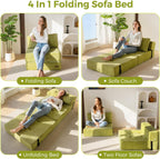 Folding Sofa Bed Convertible with High-Density Support Foam
