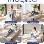 Folding Sofa Bed Convertible with High-Density Support Foam