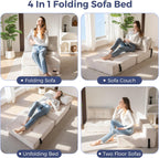 Folding Sofa Bed Convertible with High-Density Support Foam