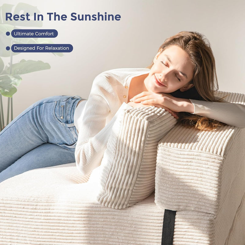 Folding Sofa Bed Convertible with High-Density Support Foam