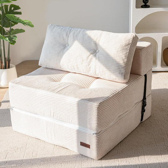 Folding Sofa Bed Convertible with High-Density Support Foam