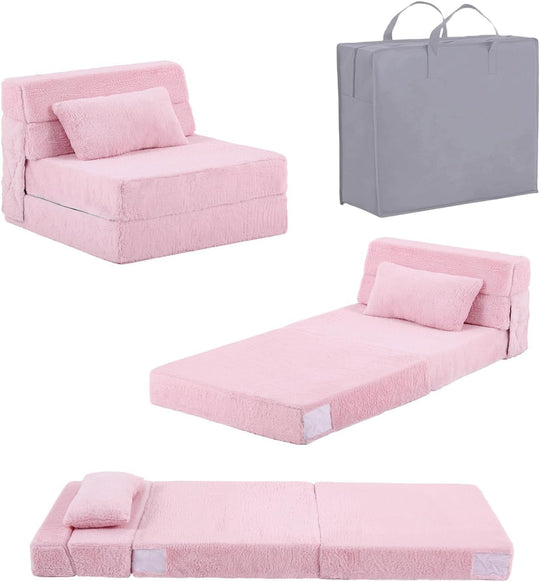 Folding Sofa Bed for Kids Quad-Fold Mattress