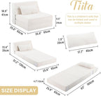 Folding Sofa Bed for Kids Quad-Fold Mattress