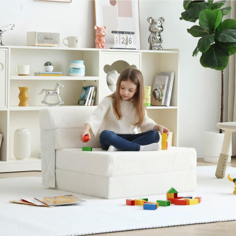 Folding Sofa Bed for Kids Quad-Fold Mattress