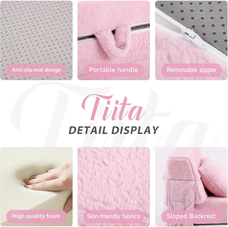 Folding Sofa Bed for Kids Quad-Fold Mattress